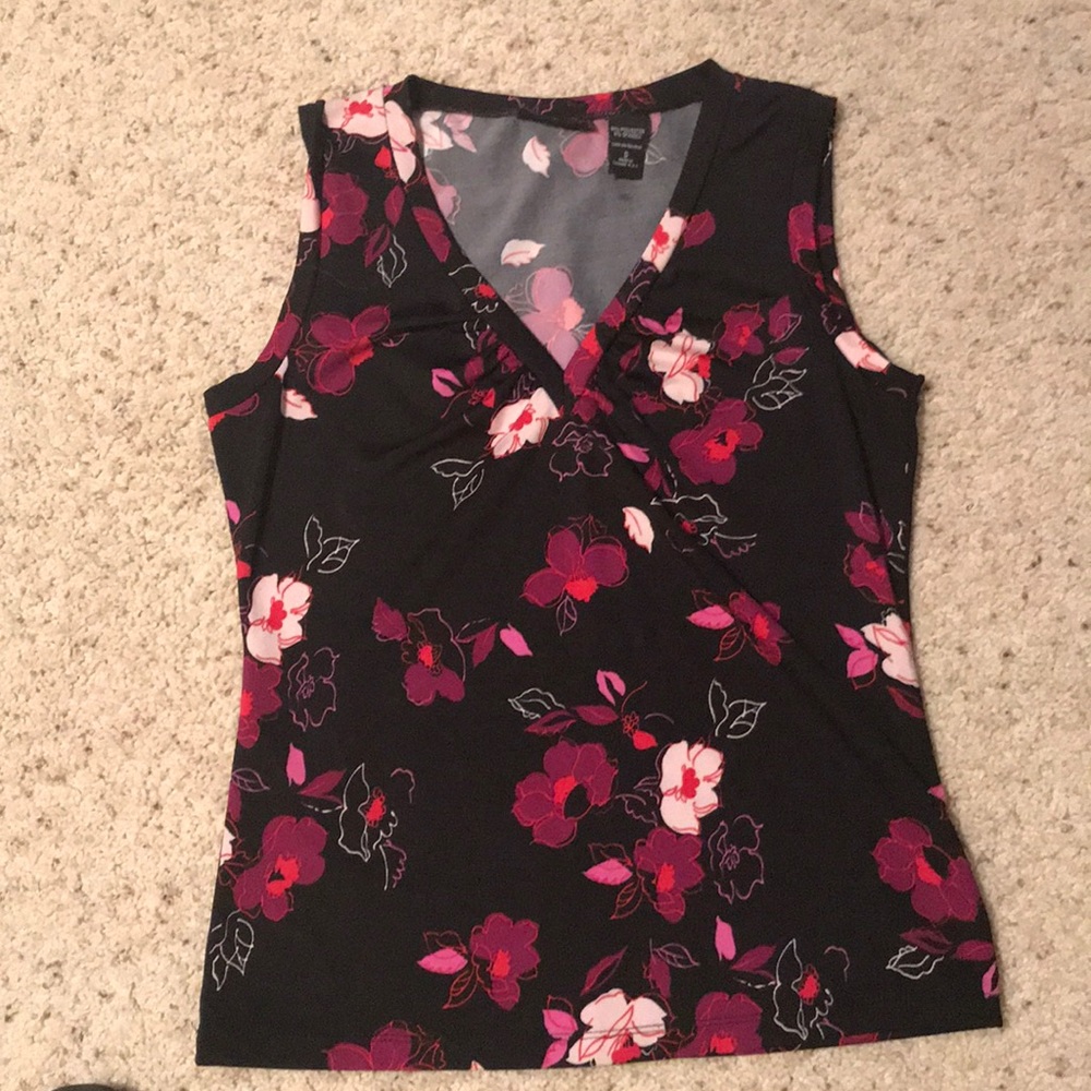 Dress floral tank top